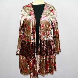 Easel Los Angeles Open Patchwork Cardigan